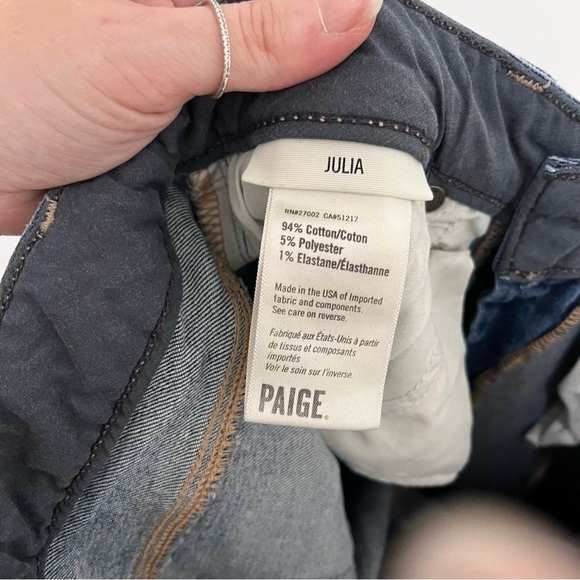 PAIGE Julia Step Hem Felice Step Hem Jeans Size 26 - Picture 10 of 13